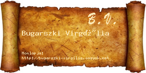 Bugarszki Virgília névjegykártya